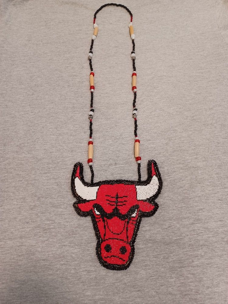 Native American Handmade Chicago Bulls Medallion