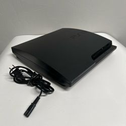 Sony PlayStation 3 PS3 Slim Black Console & Power Only 160 GB Tested Working!