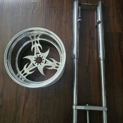 Big Dog  Chopper Forks  51 "   And Mew Rim  18" X 300