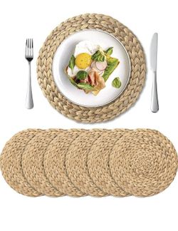 Round Woven Placemats 6pk