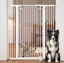 🔥 51” Extra Tall Pet Gate – Wide Fit (29”–46”) – Auto Close