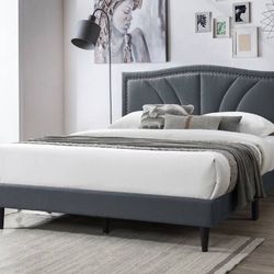 Queen Bed ( Not Included Mattress)