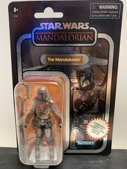 Star Wars The Vintage Collection The Mandalorian Carbonized Walmart Exclusive 3 3/4” New
