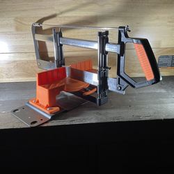The Jorgensen clamping miter box with saw