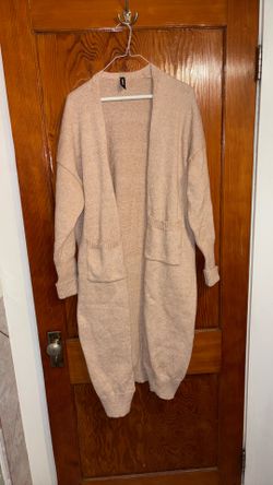 Women Size XL Long Sweater Coat