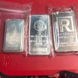 3x 10 Oz Silver Bars 