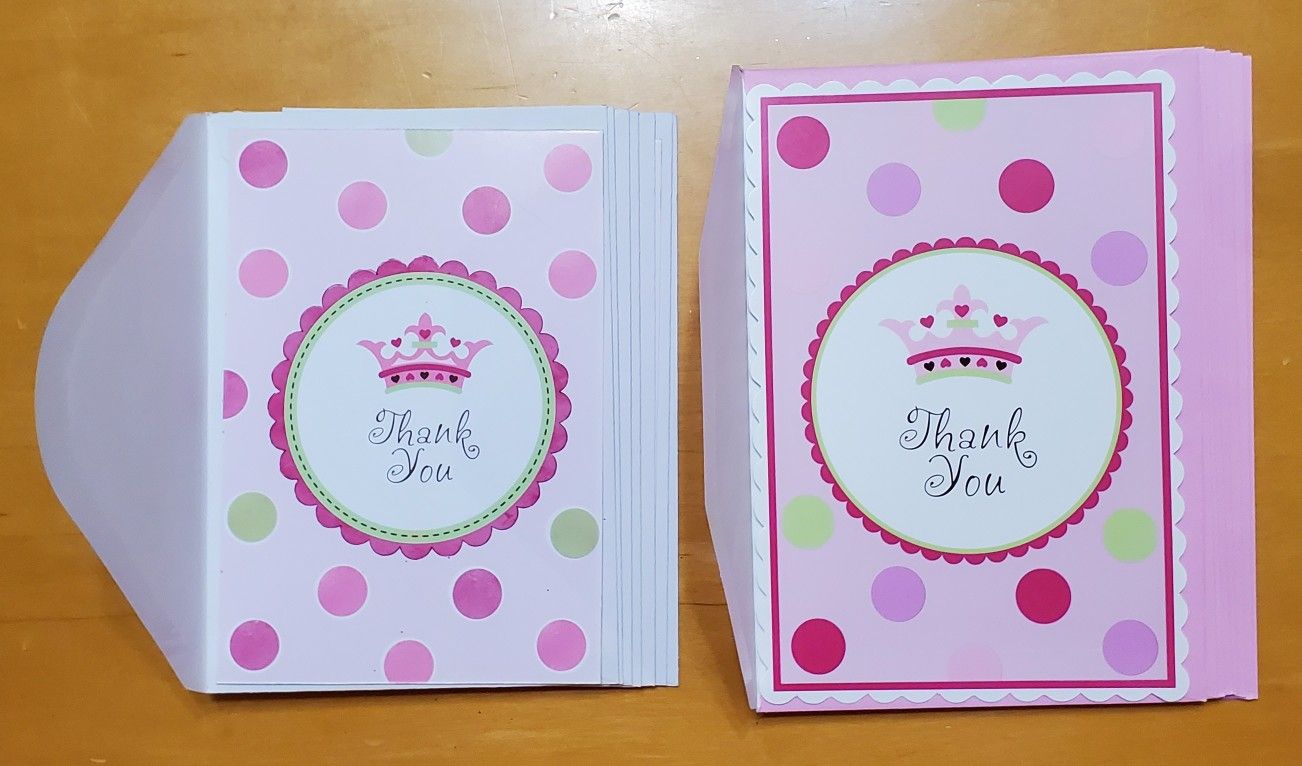NEW Baby Girl Thank You Cards (Qty. 15)