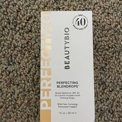 BeautyBio BLENDROPS. Broad Spectrum SPF 46 Oil-Control Priming Drops With Color-Correcting Tranexami