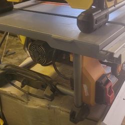 Ridgid Table Saw No Stand Comes Complete Open Box Like New 