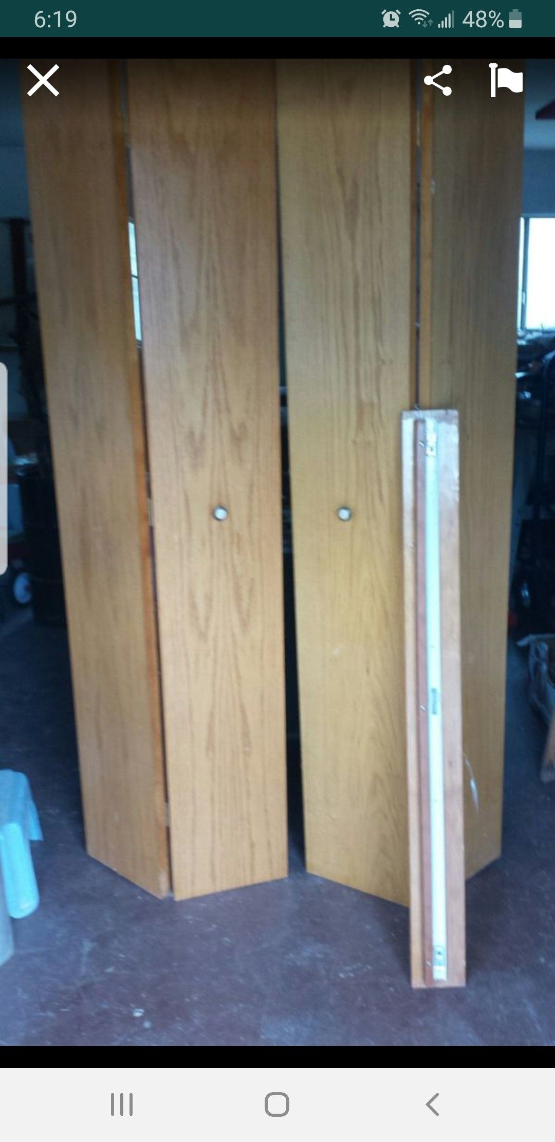 Closet doors. 4ft wide. 79 in tall