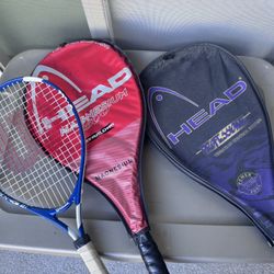 Set Of 3 Tennis Rackets And Bag