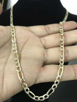Vermeil gold fígaro chain