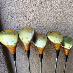 Men's Standard Right Hand Vintage Ping Eye 2 Persimmon Wood Set (1, 3, 5, 6, 7 Woods)