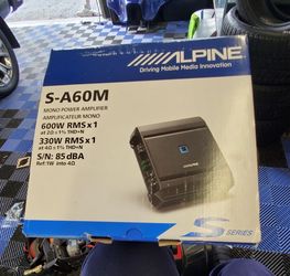 Alpine S-A60M S-Series Class D Mono Amplifier