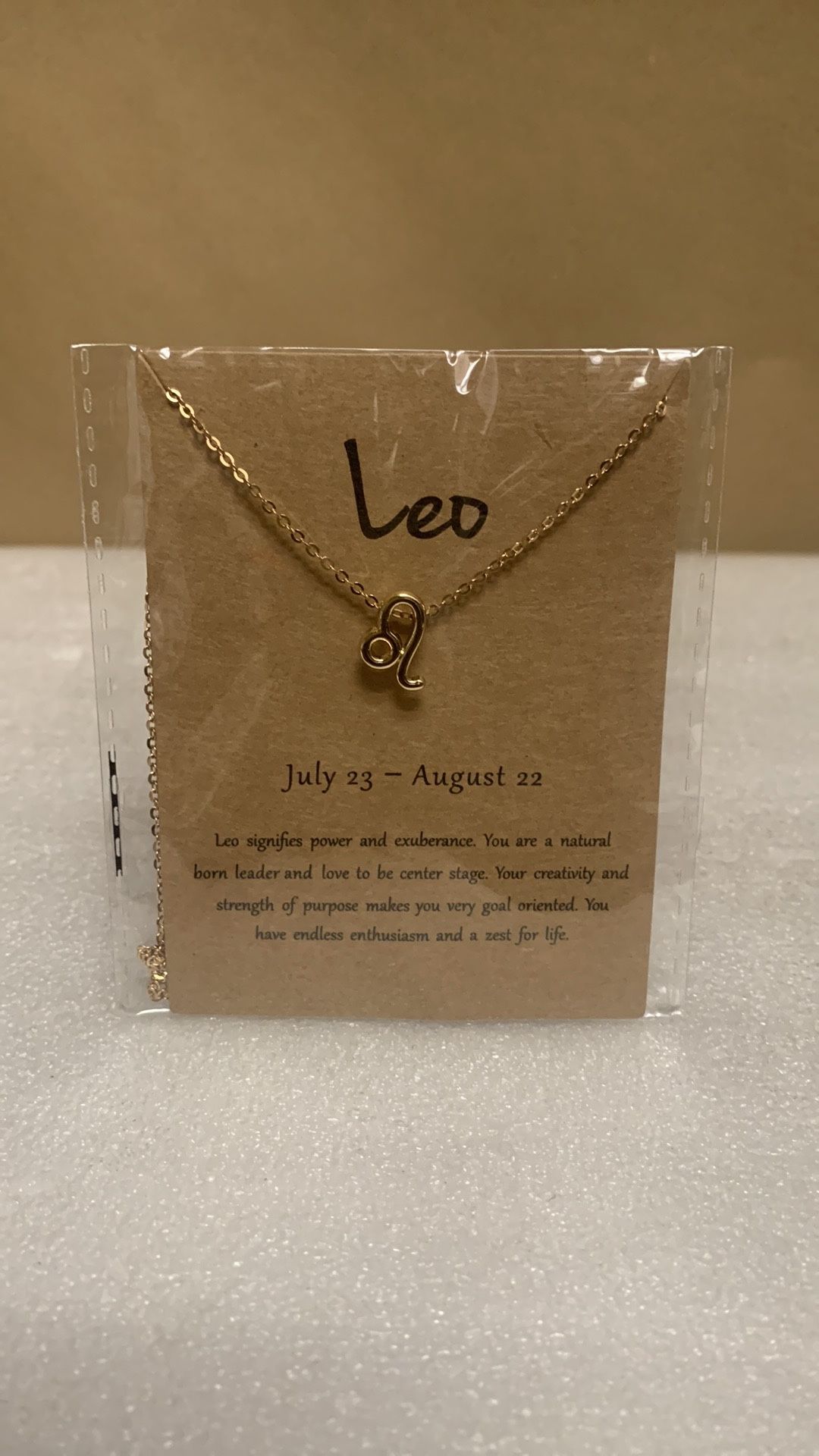 Leo Zodiac Sign Choker Horoscope Necklace 
