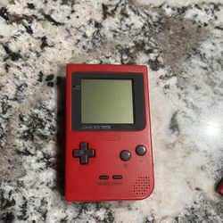Game boy pocket edition red with pokemon red