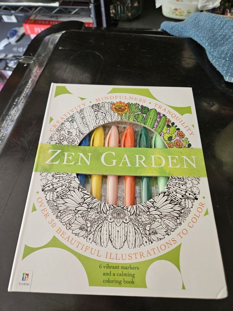 Zen Garden Book & Markers. New