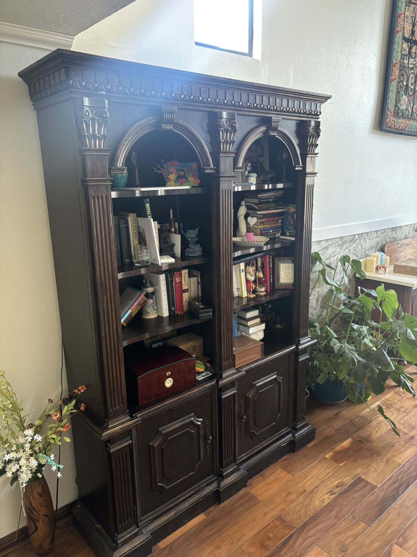 Philippe Langdon European Solid Wood Bookshelf / Display Cabinet