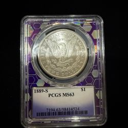 1889-S $1 Morgan MS63
