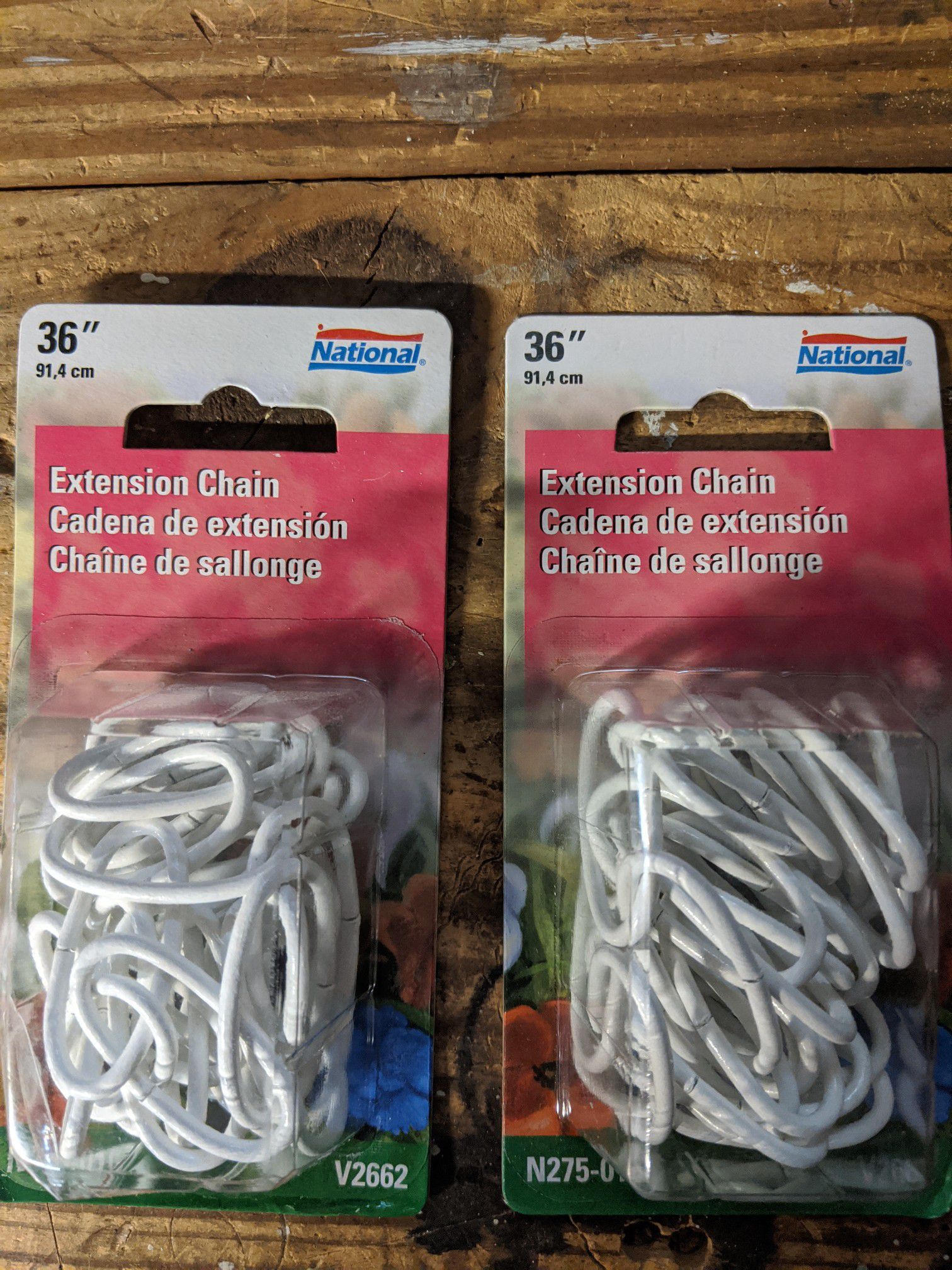 Pair of chains for hanging plants. Will break up the pair (half of posted price ea.)