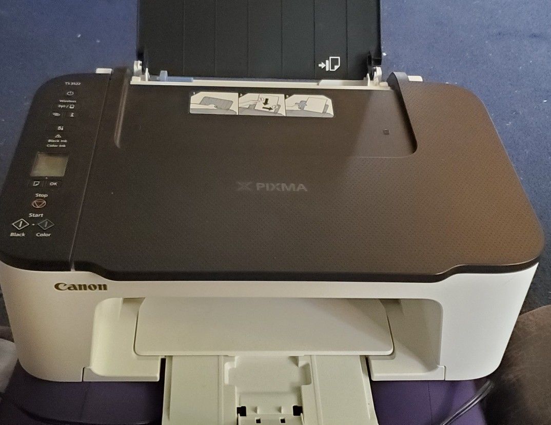 Canon PIXMA TS3522 All-in-One Wireless InkJet Printer with Print, Copy and Scan Features