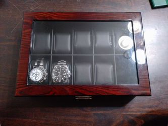 Watch Display Case With 2 Watches