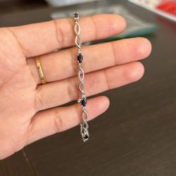 Kay’s Silver Sapphire Bracelet 