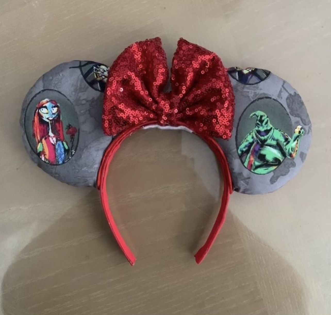 The Nightmare Before Christmas Minnie Ears Headband Handmade