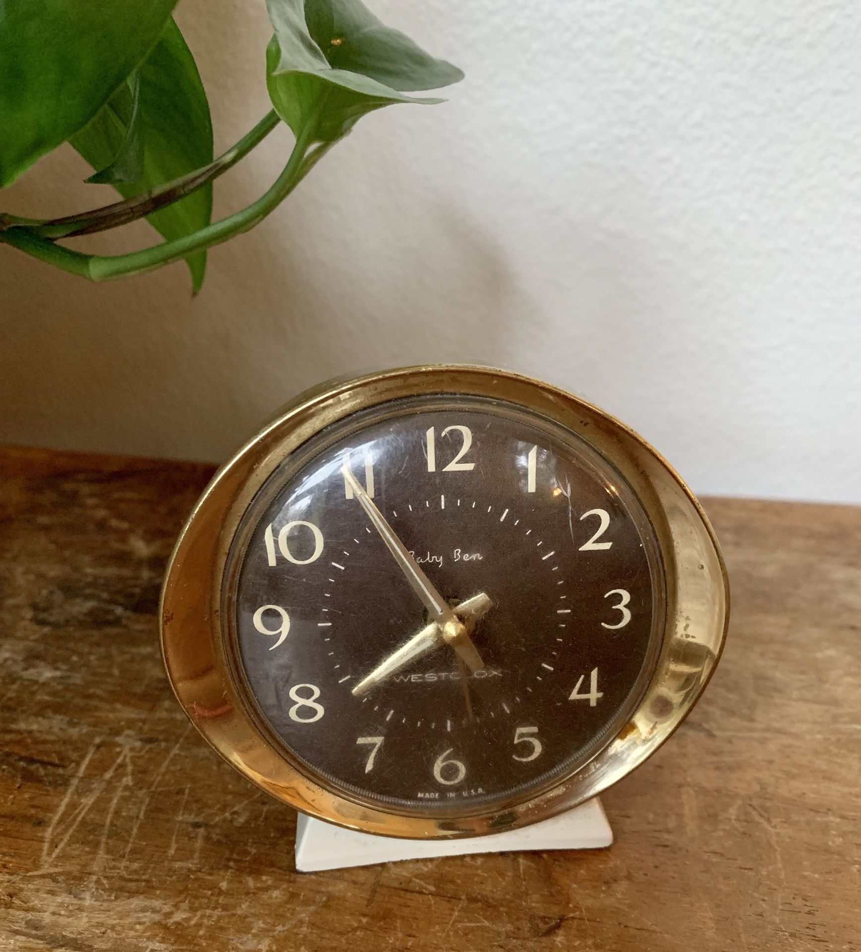 • vintage westclox baby ben clock •