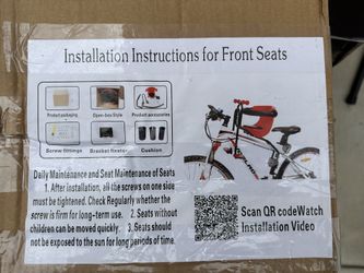 Front Bike Seat
