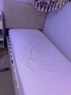 Twin Size Upholstered Bed Frame