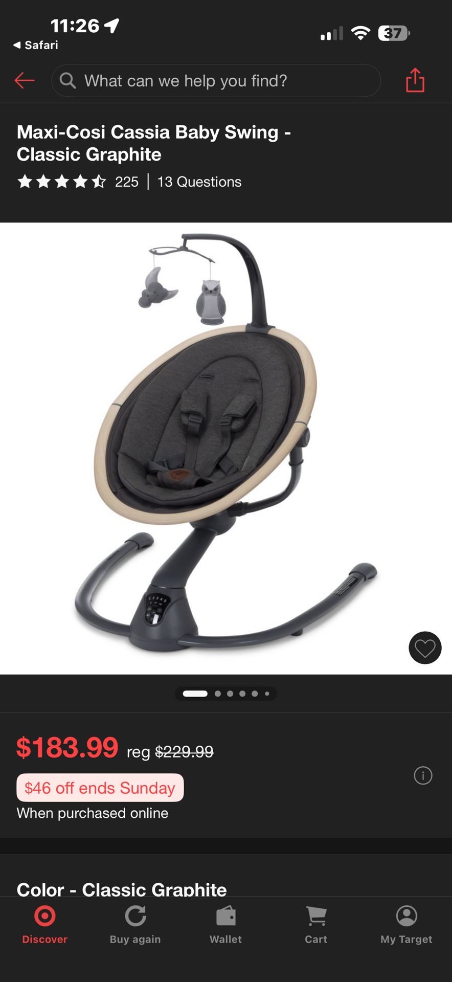 Maxi Cosi Baby Swing