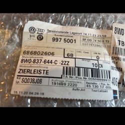 Various Model Audi Part Right Rear Window Molding Trim