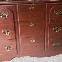 3 Matching Bedroom Dressers Will Sell Separately Or All Together As A Set Solid Cherry Wood Comes With Matching Clock