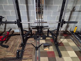 Complete Smith rack home gym