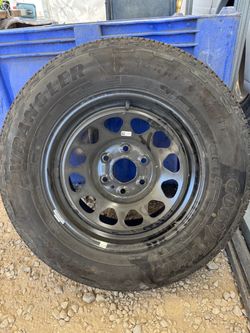 Goodyear Wrangler Territory HT Tire on Steel Wheel