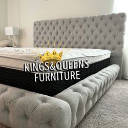 New Queen Bed Frame With Mattress 