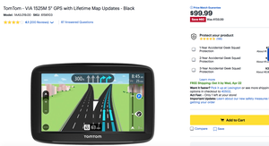Photo TomTom Via 1525M Inch GPS Navigation Device, small craven in the screen (picture