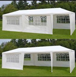 10x30 party ten with removable sidewalls, outdoor canopy wedding.