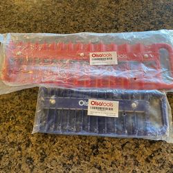 Olsa Tools - 1/4” & 3/8” Drive Magnetic Socket Organizers (Deep & Shallow)