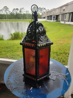 Moroccan Style Metal Candle Lantern