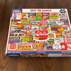 White Mountain Out Of Lunch 1000 Pieces Puzzle Box