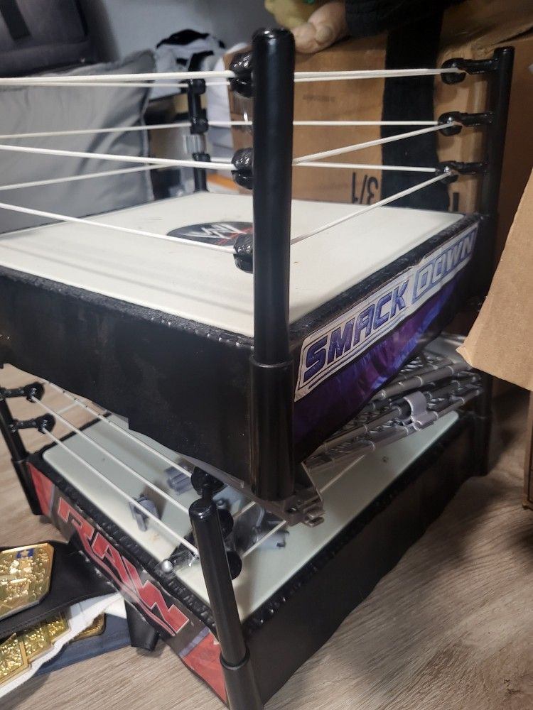 2 WWE Wrestling Rings 