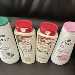 Dove And Old Spice Body Wash Bundle 