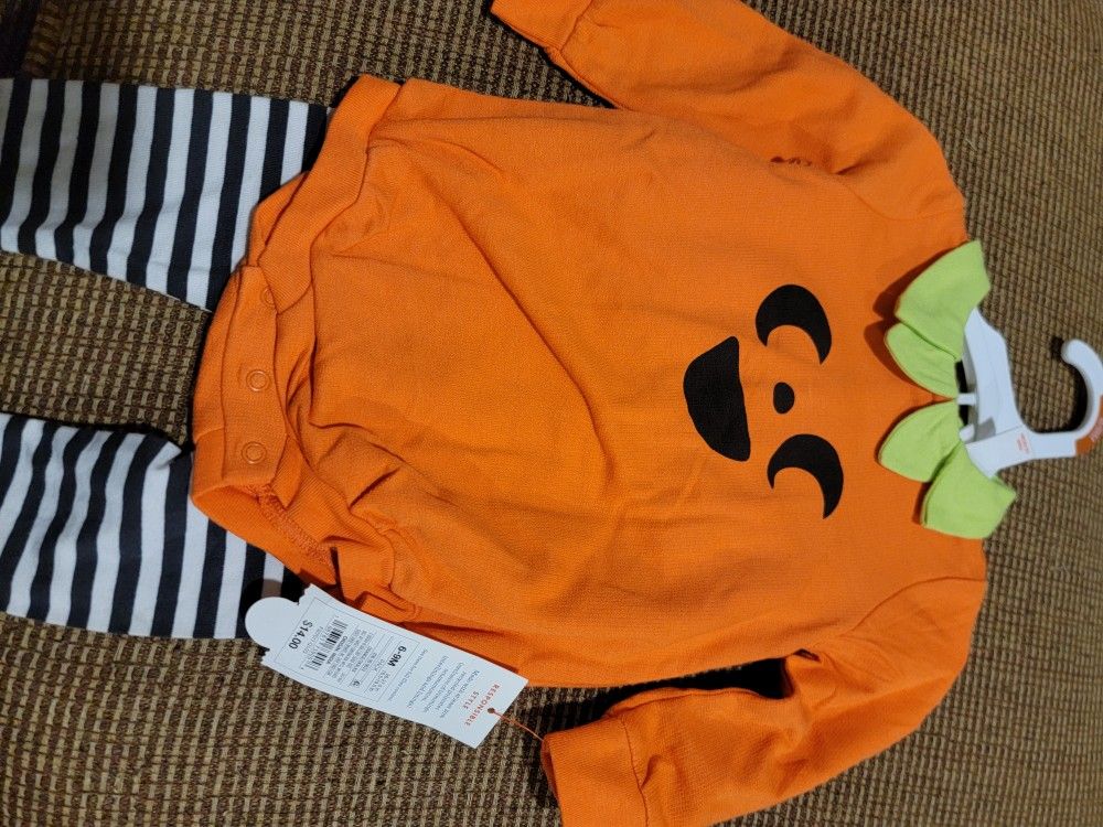Halloween Pumpkin Baby Outfit