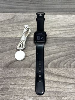 Apple Watch SE 1st Gen 44mm GPS Space Gray With Black Band and Charger (A1D032887)