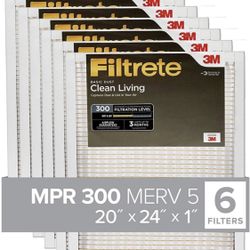 6 packs filtere 20*24*1