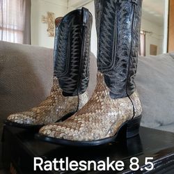 Rattle Snake Boots 8/ MADE In U.s.a
