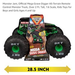 Giant Monster Jam Grave Digger Remote Control Truck
