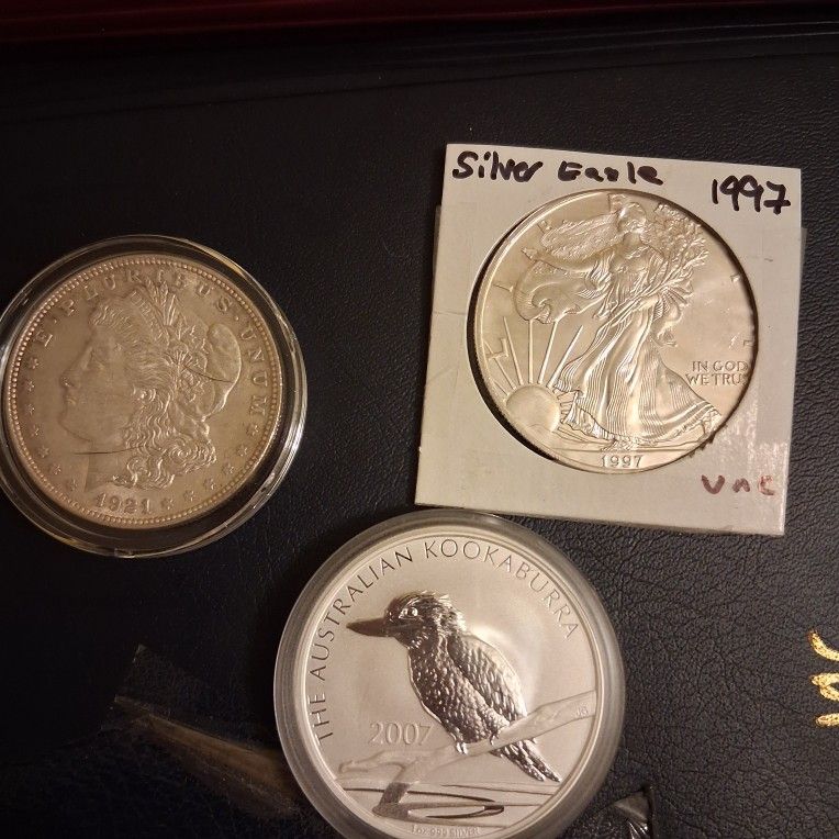 1 Oz Silver Coins American Eagle 1896 Morgan 28 Peace Etc